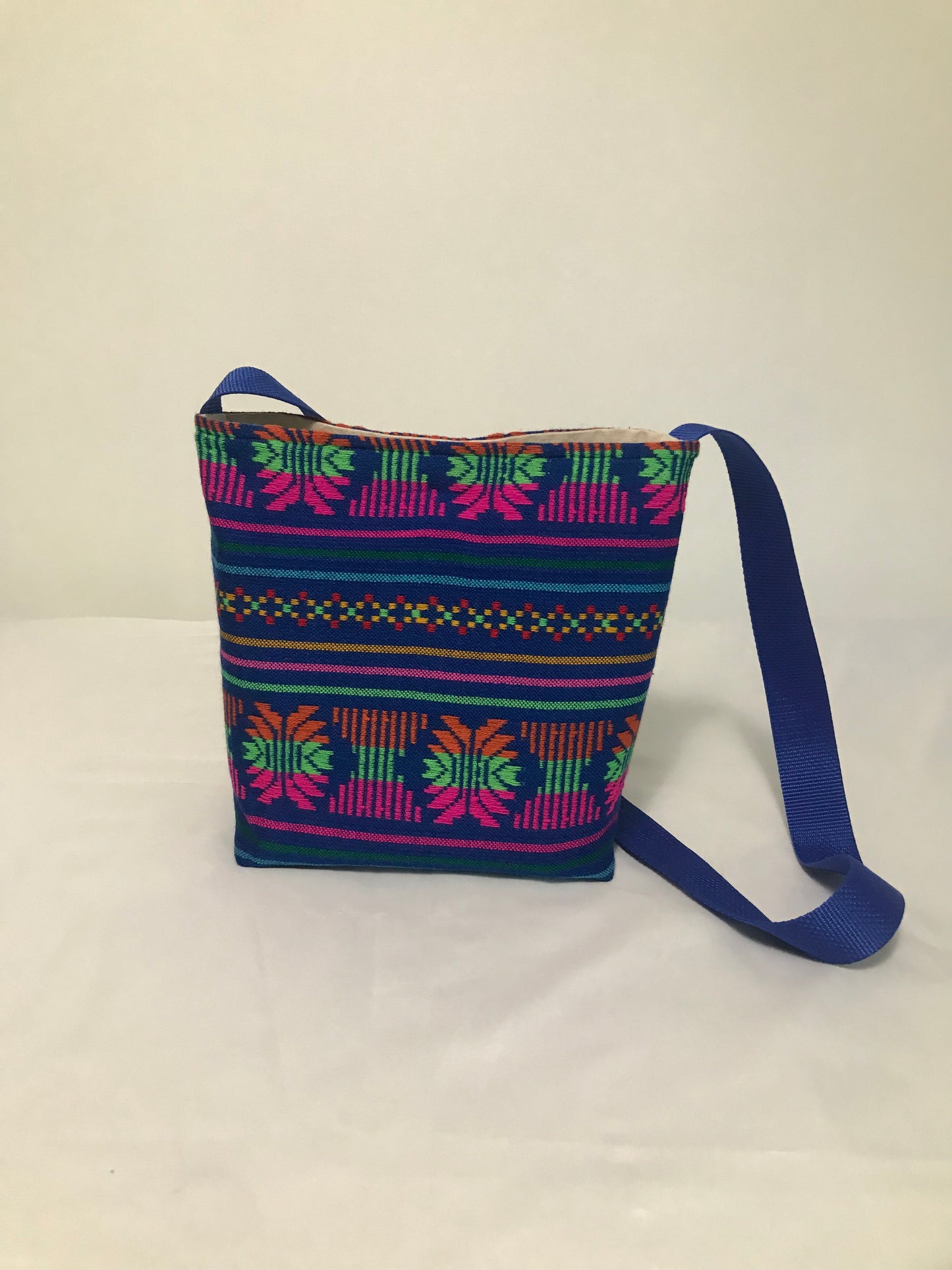 Beautiful Mexican Blue Tote Bag with Pattern