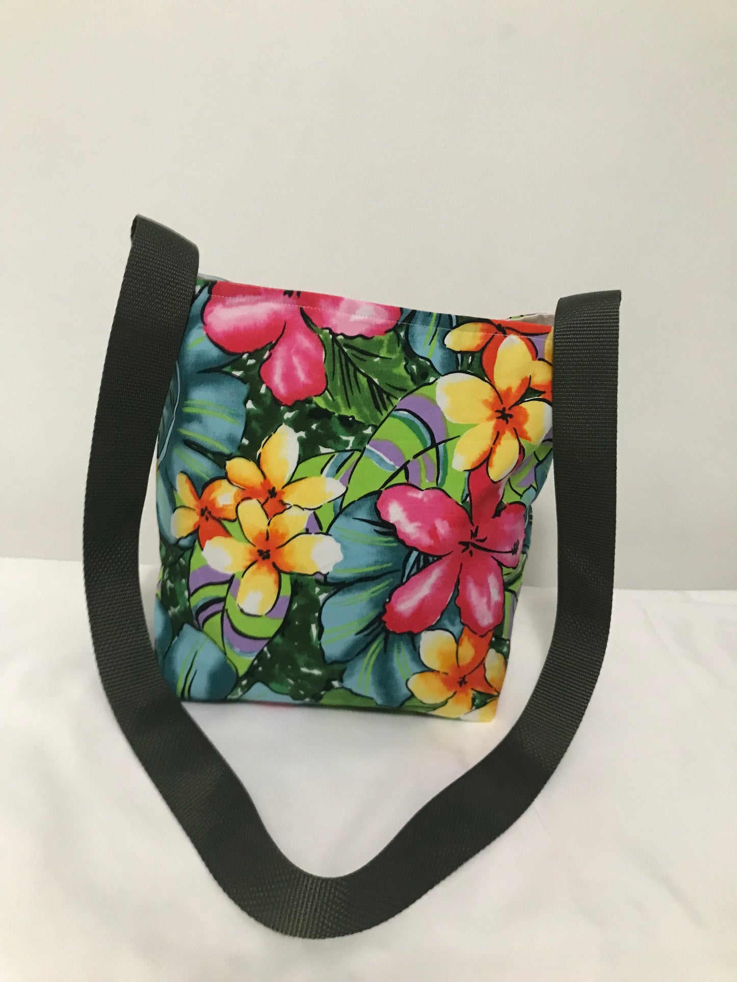 Floral Crossbody Tote Bag