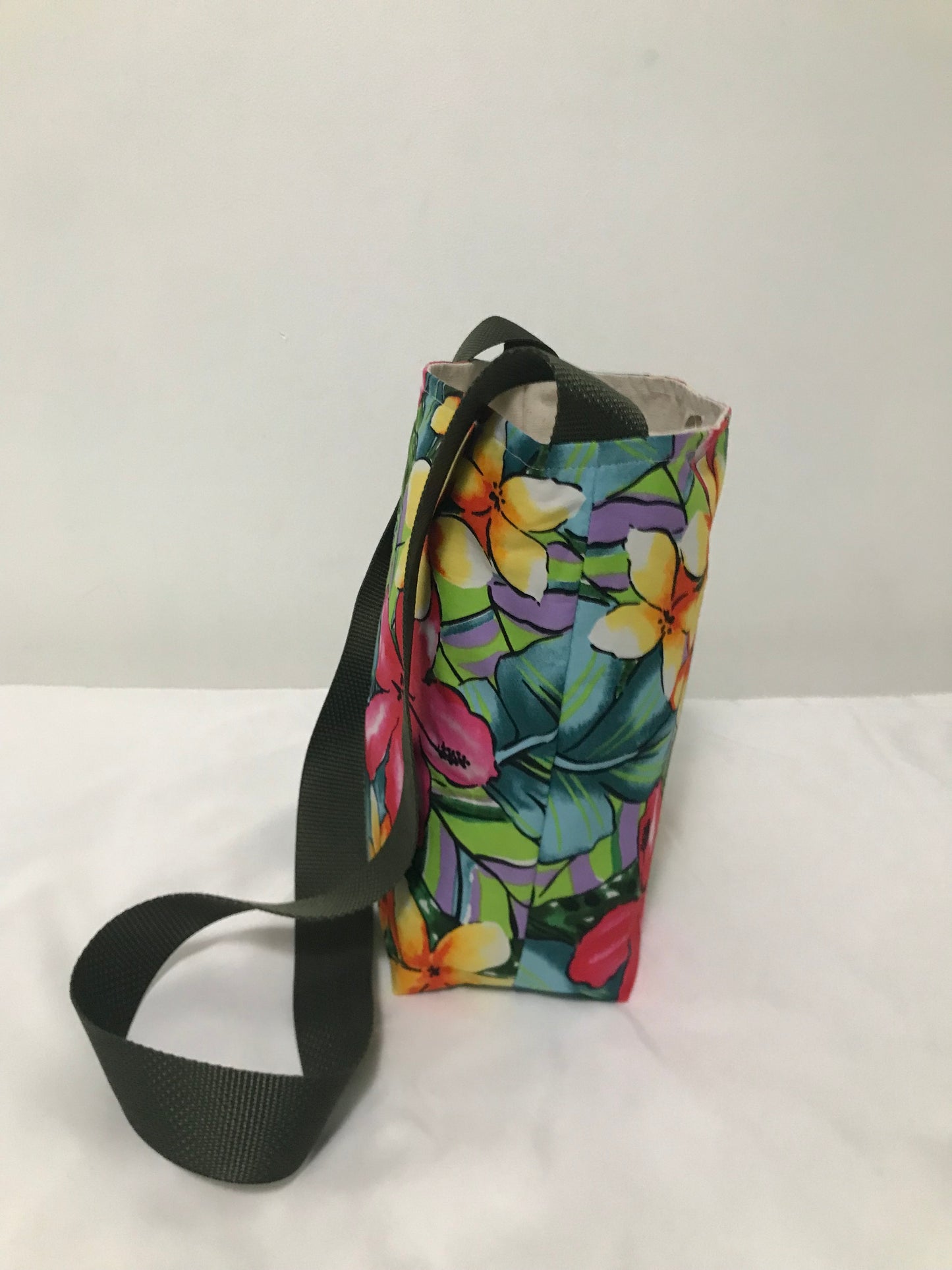 Floral Crossbody Tote Bag