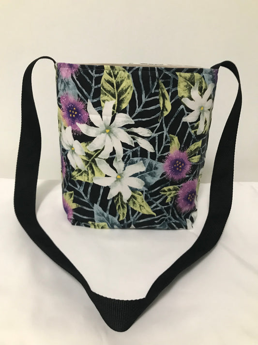 Floral Crossbody Tote Bag