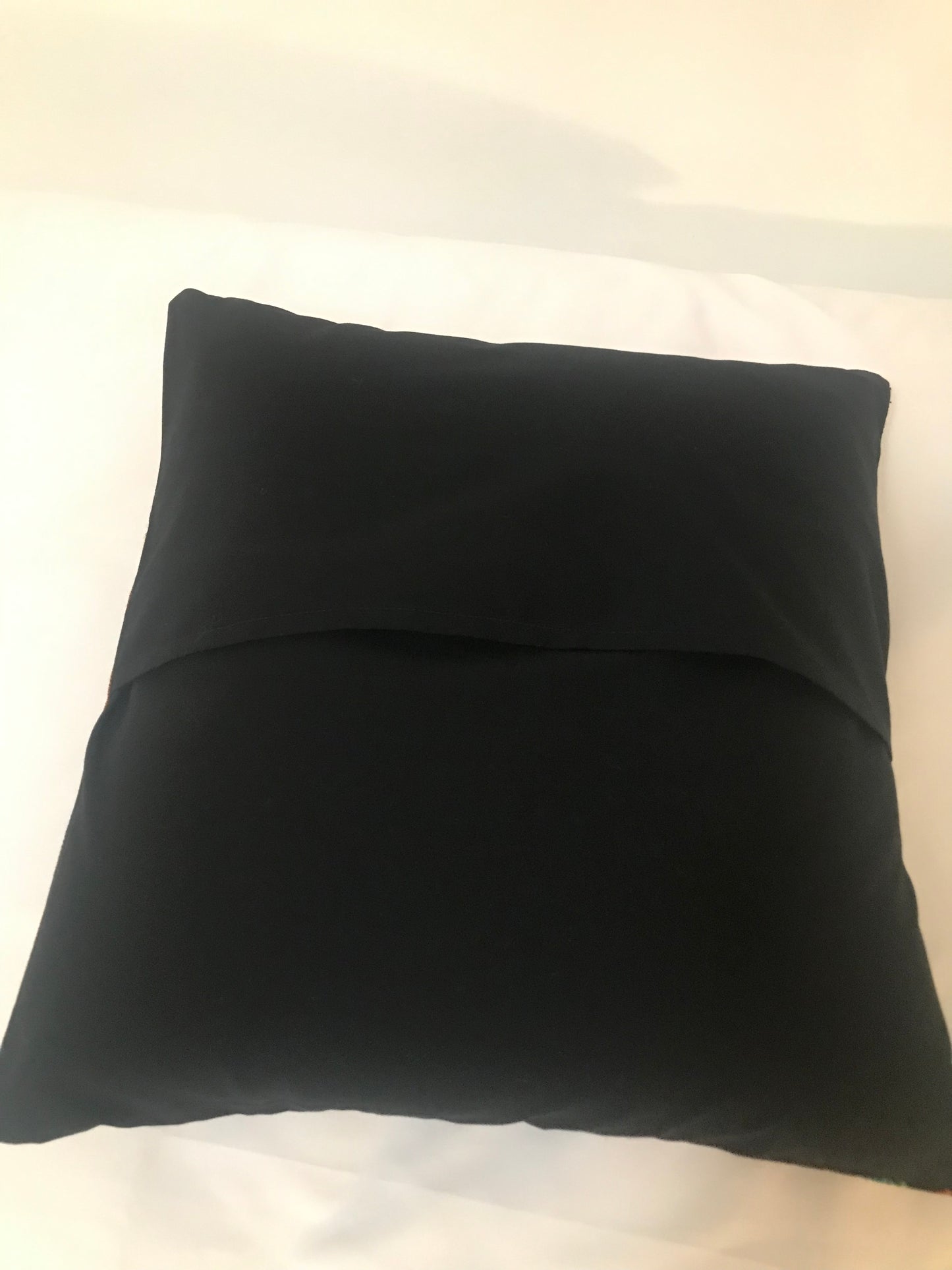 Mexican Black Pillow Cover 16x16, Mexican Home Decor